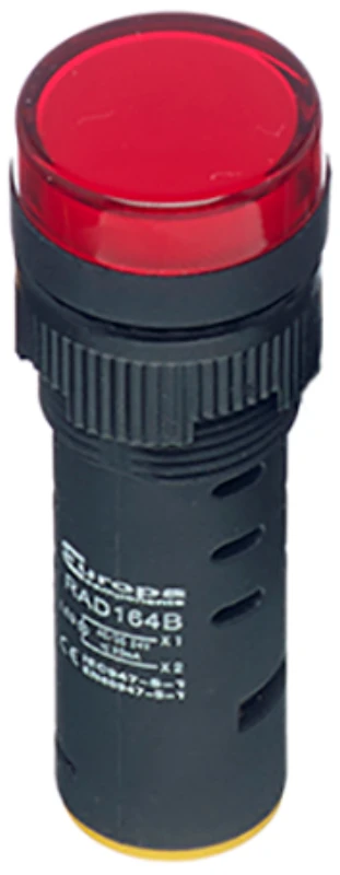 Europa Pilot Light LED IP65 24V Ac/Dc 16mm Red Plastic