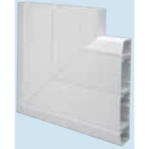 Marco Angle Flat 257X50mm White Square Top&Bottom
