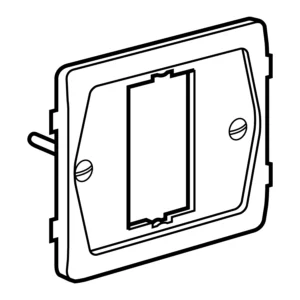 Legrand Grid Switch Mounting Frame 1 Gang 2 Module Bzp