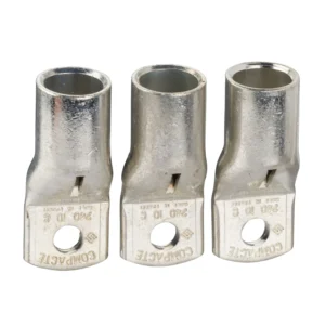 Schneider Electric Merlin Gerin 3 Crimp Lugs for Copper Cable 240mm² & Phase Barriers