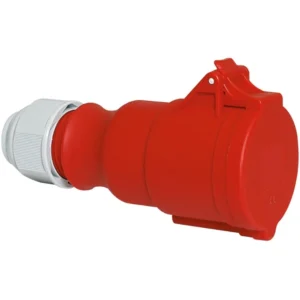 CEENorm Connector Long Cable Gland One Piece Body 32A 415V 4P IP44 6H