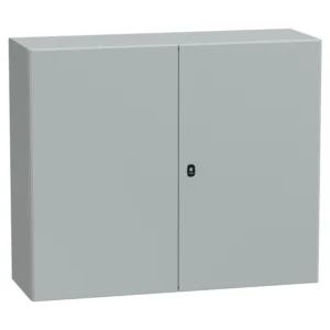 Schneider Electric Spacial S3D 2 Plain Door Enclosure with Mounting Plate H1000xW1200xD400 IP55 IK10 RAL7035