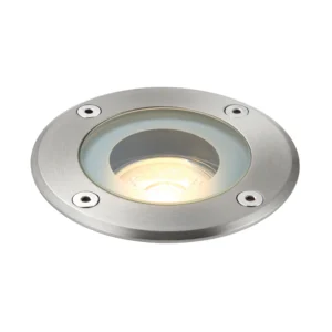Saxby Groundlight Recessed Round GU10 IP65 50W 240V Stainless Steel