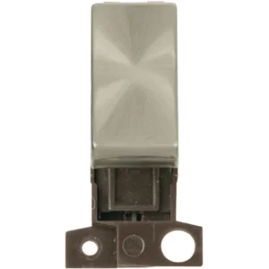 Click Scolmore Switch Ingot 2 Way Retractive Module 10A Brushed Stainless
