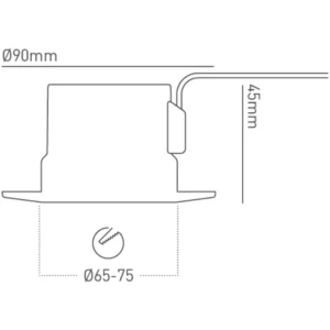 Collingwood Lighting Downlight H2 Pro Extreme LED 4000K IP65 Beam Matt White