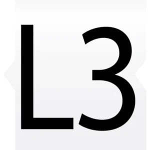 Easi-Clip Marker Cable Snap-On Letter L3 Box=300 3.3-4.5mm Black On White