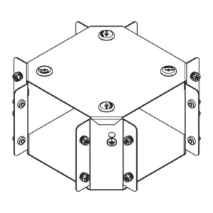 Legrand Crossover 4 Way 1 Comp 100X50mm Steel Pre-Galvanised IP30