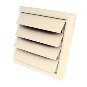 National Ventilation 150mm Cotswold Stone Wall Outlet, 4 Gravity Flaps-Round Spigot