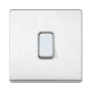 MK Electric Plate Switch 1 Gang 2 Way SP 20A Lustrous Black Black Insert