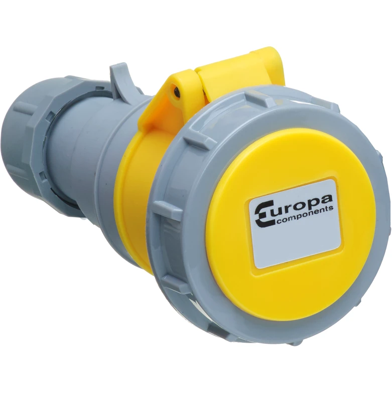 Europa Socket In-Line 2P+E IP67 16A 110V - Image 2