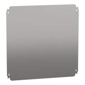Schneider Electric Spacial CRN Plain Mounting Plate H500xW500mm Galvanised Sheet Steel
