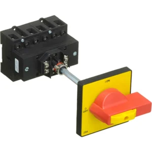 Europa Isolator Rotary 6P Door Interlock 32A 280mm Metal Shaft