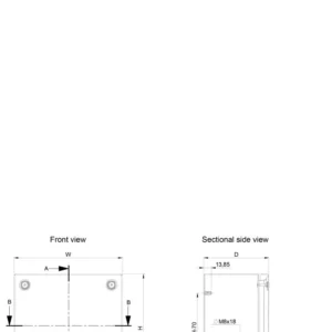 nVent HOFFMAN Terminal Box Wall Mounted IP66 Ik10 300X400X120mm Ral 7035
