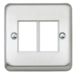 MK Electric Front Plate 2 Module 86X86mm Satin Gold
