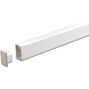 Newlec Mini Trunking End Cap Clip-on 40 x 25mm PVC White