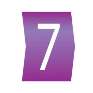 Easi-Lok 200 of Number 7 Colour Coded Easi-Lok Cable Markers - Loose Refill Packs