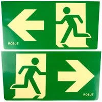 Robus 1pcs left and 1pcs right running man legend stickers for R8M