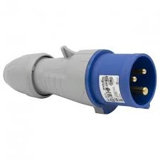 Legrand Plug 2P+E Straight IP44 16A 230V Blue
