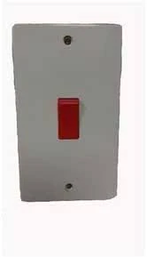 Niglon Control Switch DP Double Plate 45A White
