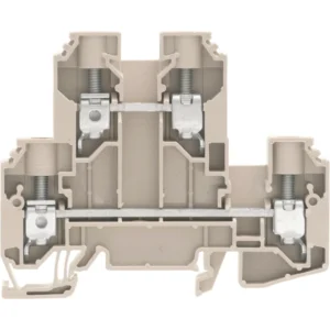 Weidmuller Terminal Double Tier WDK 10 10mm 57A 800V Beige Screw Connector