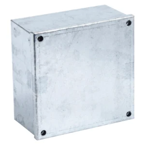 Newlec Adaptable Box 150 x 150 x 75mm Pre-Galvanised With Plain Sides