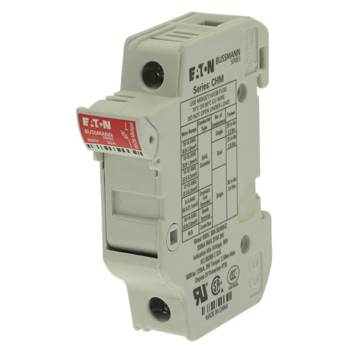 Eaton Bussmann Fuse Holder for Cylindrical Fuse 1-Pole CHM 10 x 38mm - Image 2