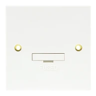 Newlec White Square Edge 13A Switched Fused Spur Connection Unit