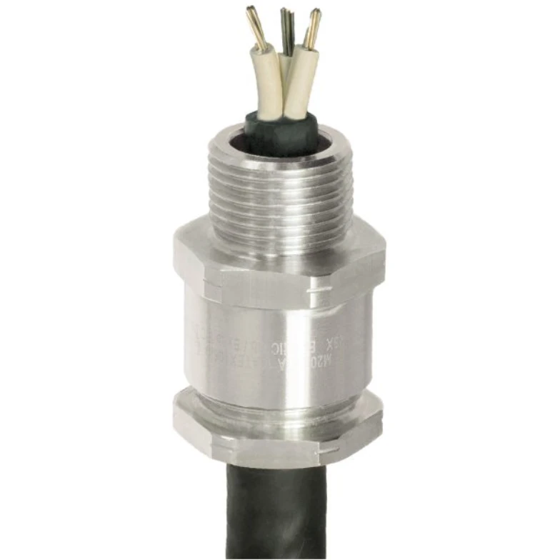CMP Products 25mm Brass Nickel Plated A2F100 Explosive Atmosphere PVC09 Shroud Cable Gland