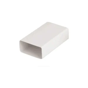 Newlec 110 x 54mm White Flat Channel Duct Coupler