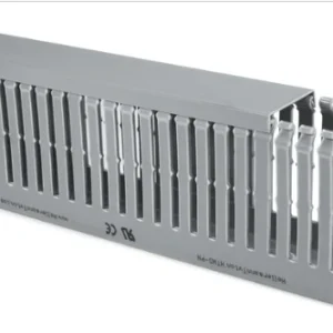 HellermannTyton Wiring duct 120x80 mm, 2000 mm, PVC, grey