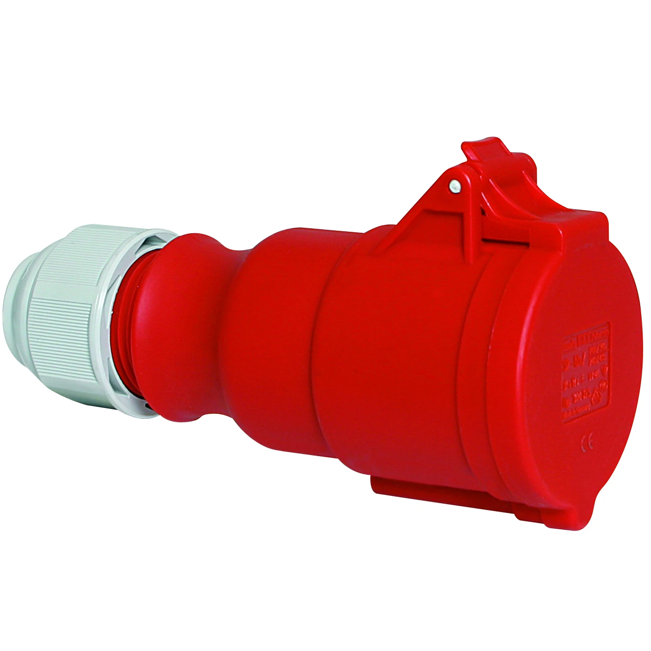 Newlec Industrial Power Connector Female Screw 3P+N+E 16A 415V IP44 Red - Image 3