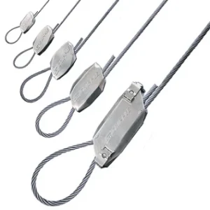 Gripple Hanger Cable Tray 1M Wire Rope No 2 10-45Kg Zinc Top Hat End