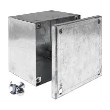 Niglon Adaptable Box Plain 4X4X4 100X100X100mm Galvanised Steel
