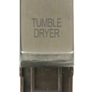 Click Scolmore Tumble Dryer Stainless Steel 13A/10AX Ingot Double Pole Switch Module