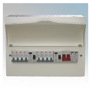 Wylex Consumer Unit 15 Way Populated 8 x MCB Metal