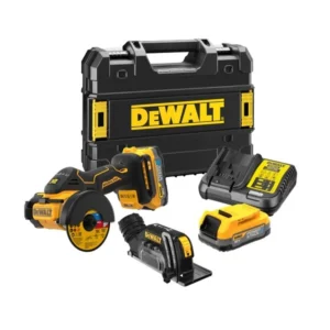 Dewalt 18V XR Brushless 76mm Cut Off Tool Kit 2 x Compact Powerstack Batteries