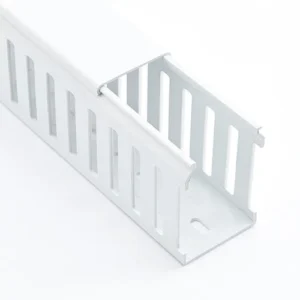 Betaduct H: 75mm x W: 50mm Halogen Free Light Grey Closed Slot Cable Trunking - 16m Pack