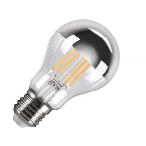 SLV A60 E27 Mirrorhead chrome LED light 7.5W 2700K CRI90 180Deg