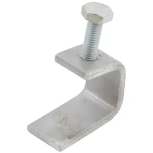 Newlec Channel Beam Clamp C Type (Small) Hot Dipped Galvanised C/W Cone Point Bolt [Pack=10]