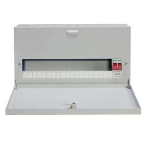 Wylex 19-Way 100A Surface 1P+N Distribution Board c/w Switch Disconnector