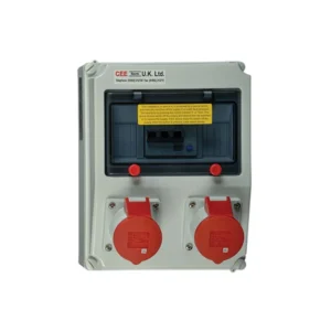 CEENorm Surface Mounting Multi Socket Outlet Protected 16A 400V 5P IP44 A Type