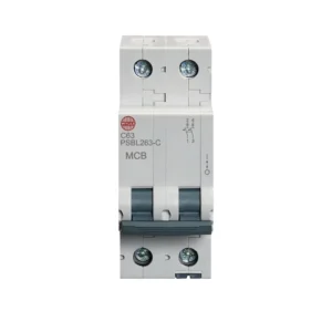 Wylex 63A Double pole MCB C curve 10kA