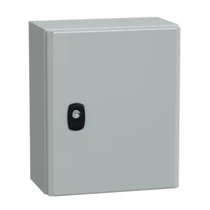 Schneider Electric Spacial S3D Plain Door Enclosure w/o Mounting Plate H300xW250xD150 IP66 IK10 RAL7035