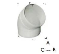 Vent-Axia Bend 45Deg Insulated
