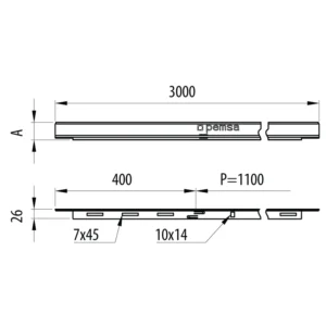 Pemsa Click Divider 80mmx3m