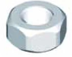 Pemsa Hex Nut M8 Silver Zinc