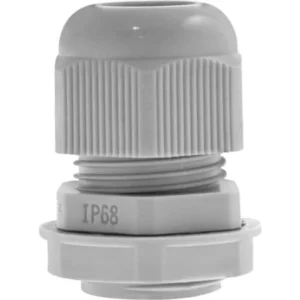 Unicrimp Cable Gland 20mm Grey Nylon Pack Of 10