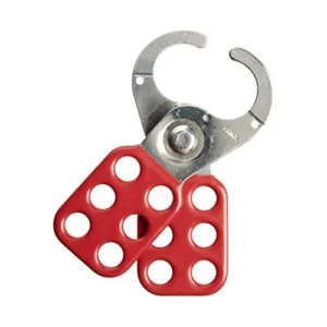 Ideal Steel Hasp Vinyl Coated 38mm Shackle Red