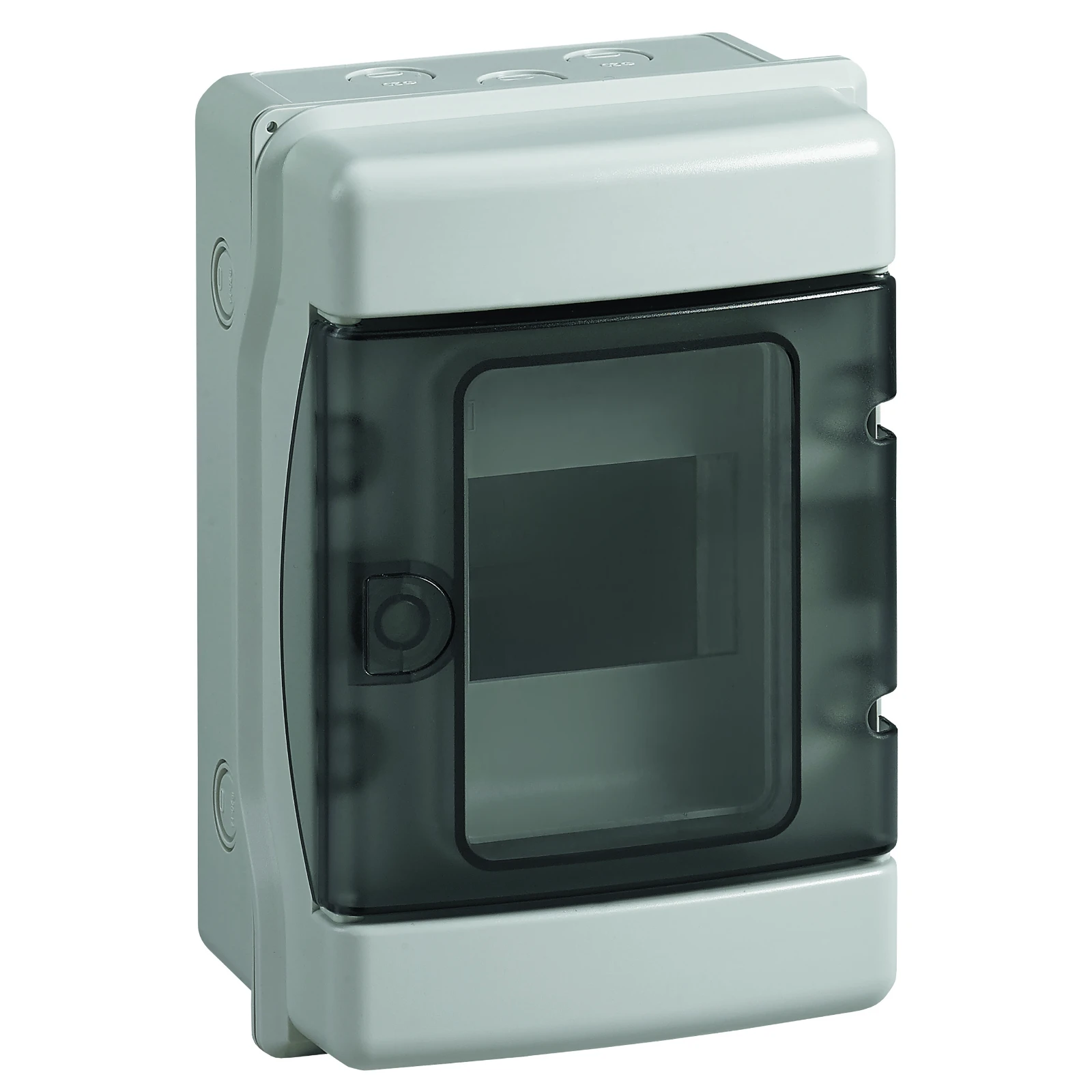 Newlec DIN Rail Enclosure Insulated 3 Module IP65 Grey with Hinged Door - Image 3