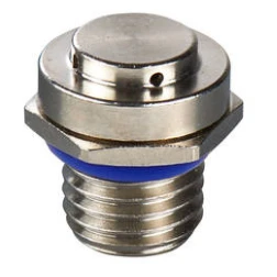 Wiska Plug Emvps 12 HF High Airflow Ventplug M12 Brass Nickel Plated P